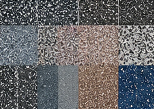 Selection of decorative vinyl flake colour blends