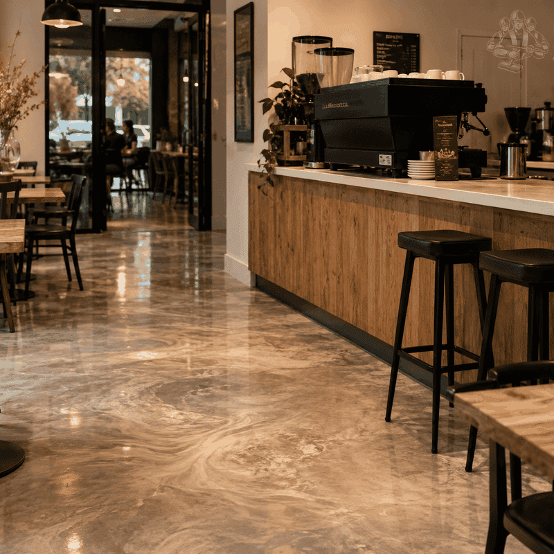 Recent commercial epoxy flooring work completed in Brunswick Lower – project 6