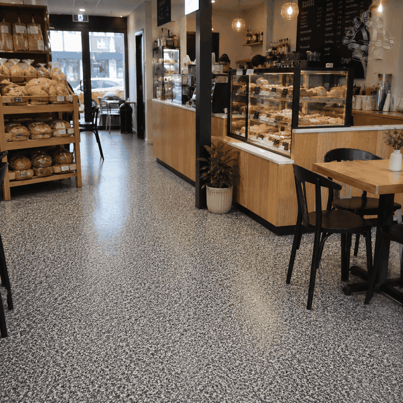 Recent commercial epoxy flooring work completed in Greenvale – project 9