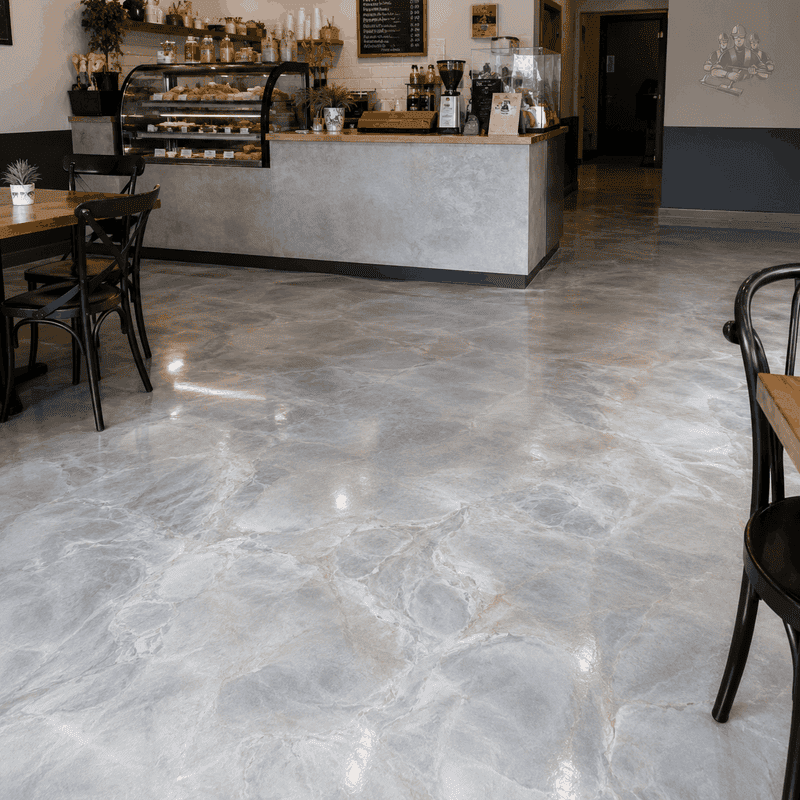 Recent commercial epoxy flooring work completed in McKinnon – project 5