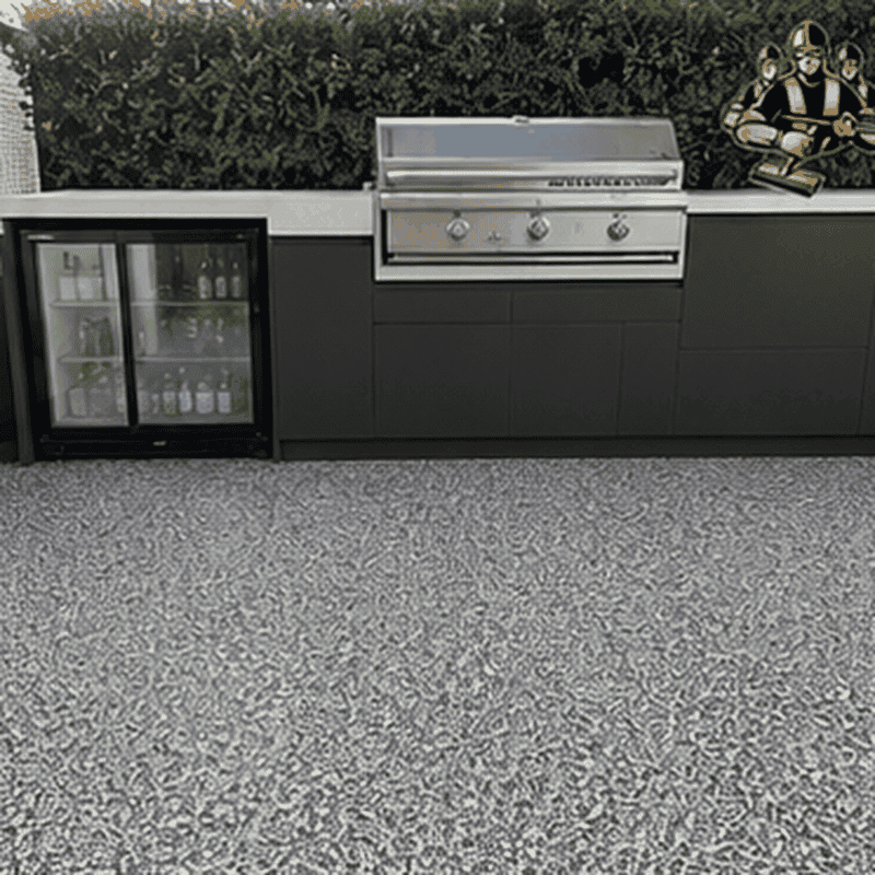 Recent epoxy flake flooring work completed in Albanvale – project 3