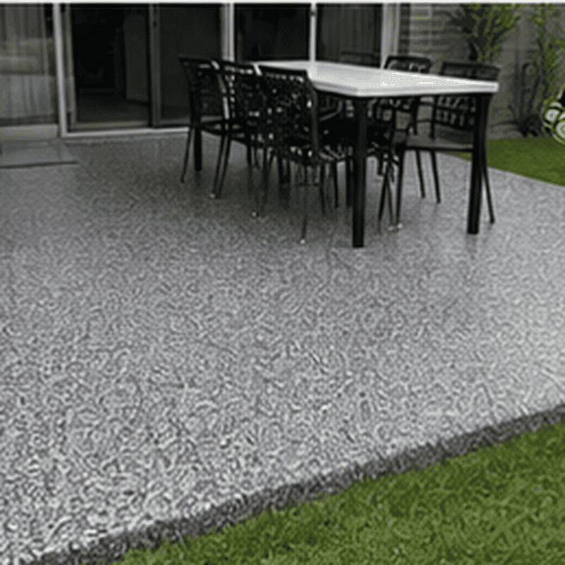Recent epoxy flake flooring work completed in Princes Hill – project 8