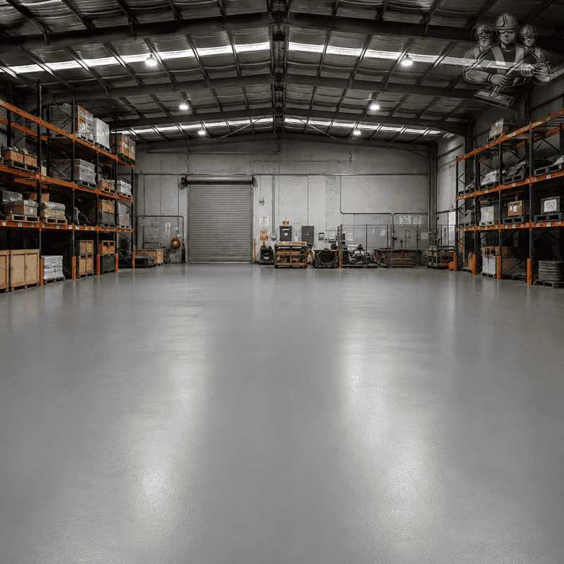 Recent industrial and warehouse epoxy flooring work completed in Balaclava – project 9