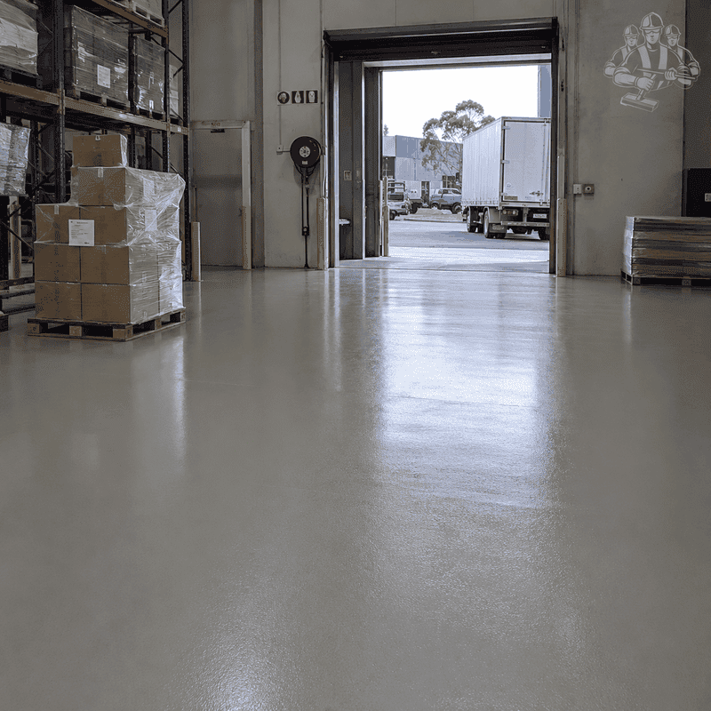Recent industrial and warehouse epoxy flooring work completed in Brunswick – project 8
