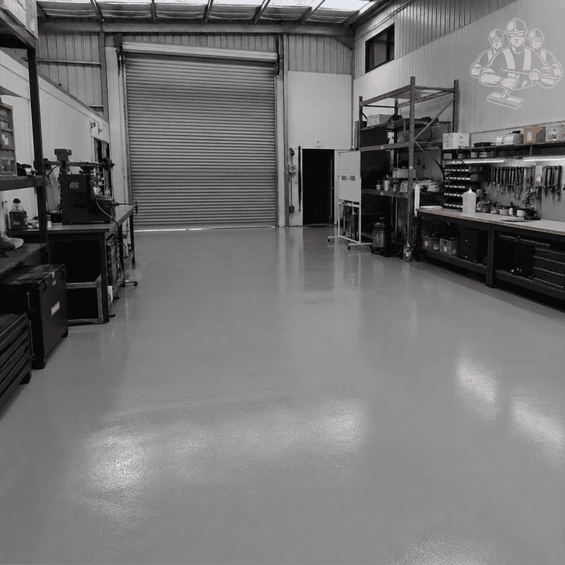 Recent industrial and warehouse epoxy flooring work completed in Clifton Hill – project 4