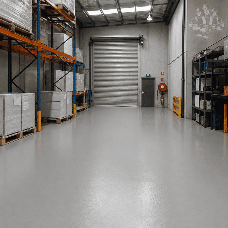 Recent industrial and warehouse epoxy flooring work completed in Melbourne – project 1