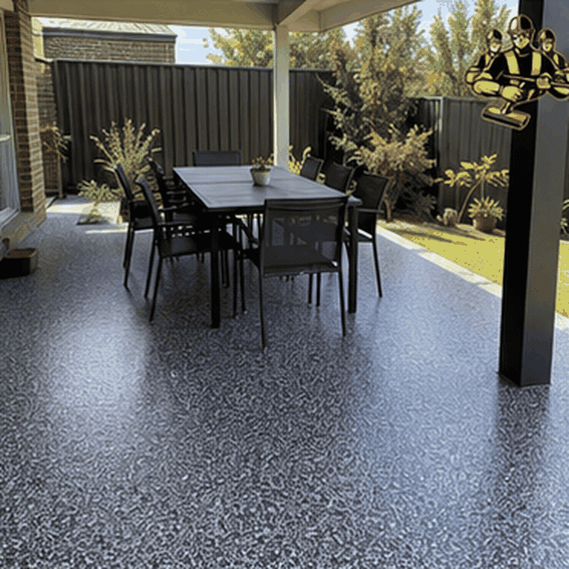 Recent residential epoxy flooring work completed in Gardenvale – project 6