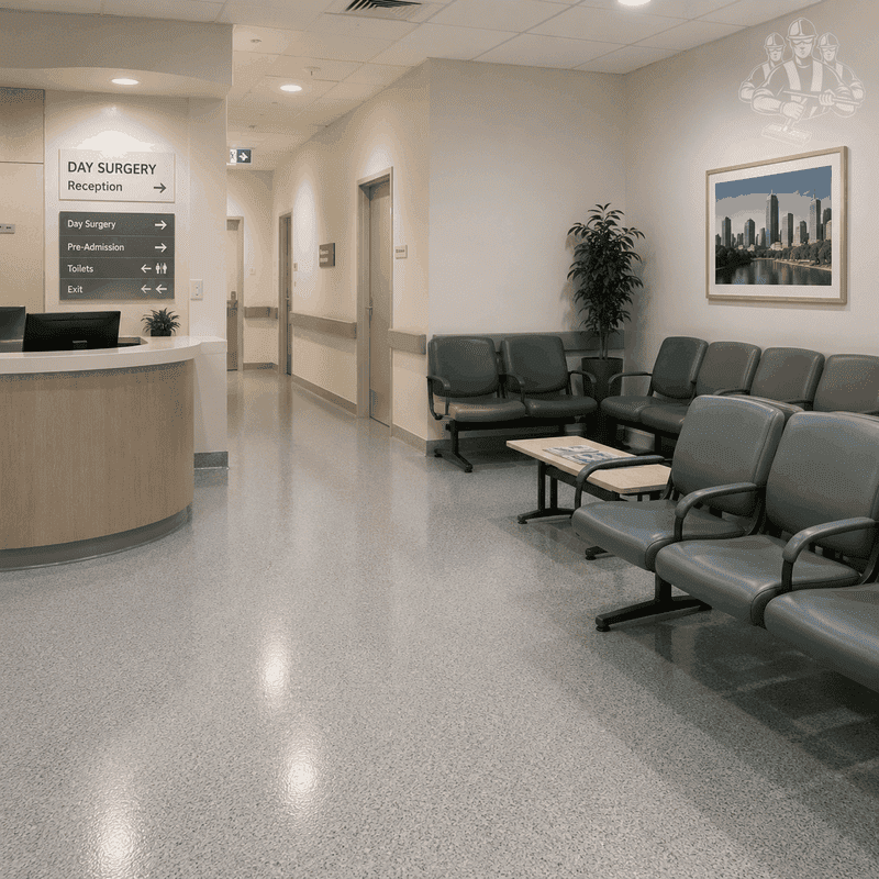 Recent school healthcare and food epoxy flooring work completed in Keilor Downs – project 2
