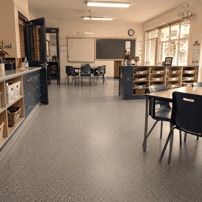 Recent school healthcare and food epoxy flooring work completed in Melbourne – project 6