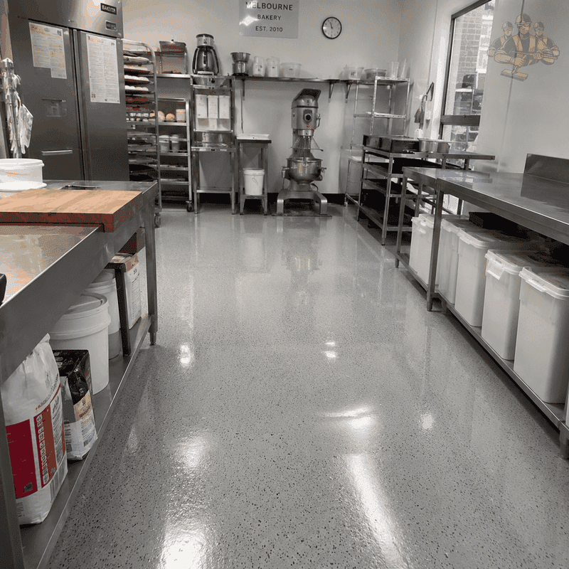 Recent school healthcare and food epoxy flooring work completed in Niddrie – project 9